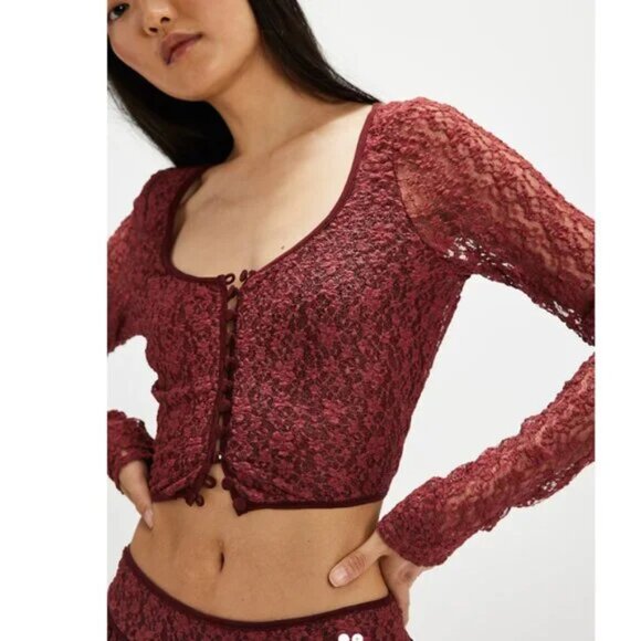 NEW  FREE PEOPLE Arcana Set / Marsala Combo 1225 - Picture 6 of 8